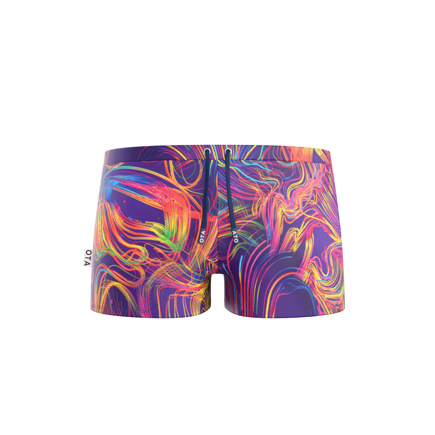 Men's Eco-Friendly Swim Trunks - Glow Lines — product image 1